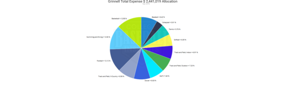 Grinell 2018 Expense by Sport