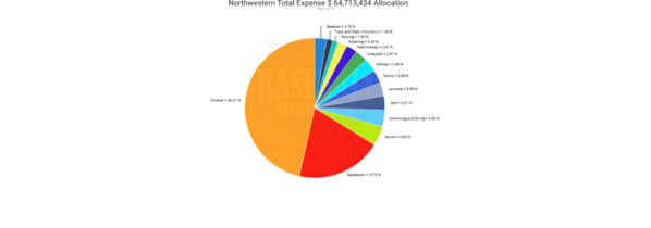 Northwestern 2018 Expense by Sport