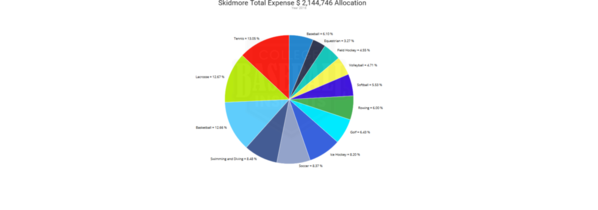 Skidmore 2018 Expense by Sport