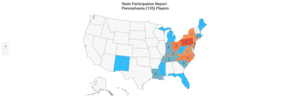 NCAA-D1 2020 Pennsylvania State Participation