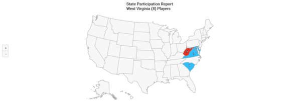 NCAA-D1 2020 West Virginia State Participation
