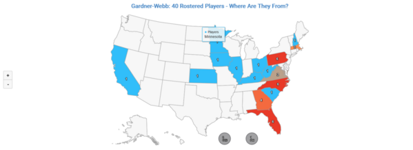 Gardner-Webb_2022_distribution-by-state