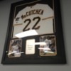 Andew McCutchen: The walls are lined with so many pro players that attend this camp that they have no more room so a room is used for storing them.